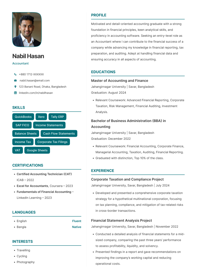 Ignite resume template