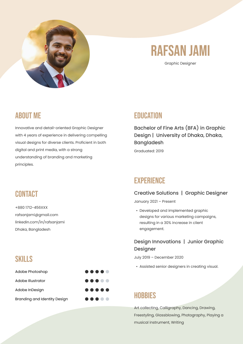 Prime resume template
