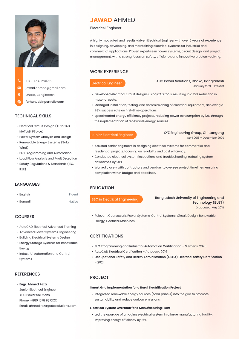 Fortune resume template