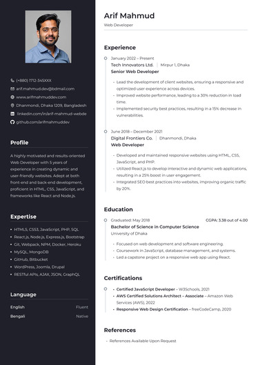 Resume Templates 1