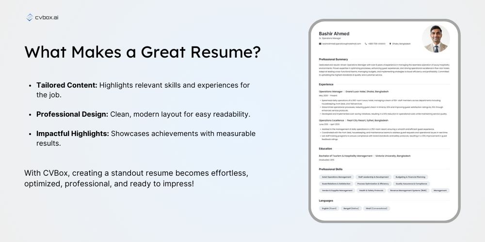 What Makes a Resume/CV Template Stand Out?